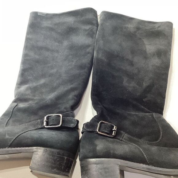 Aquatalia Sue Knee High Boots Black‎ Leather Women’s Size 7 - Picture 4 of 12